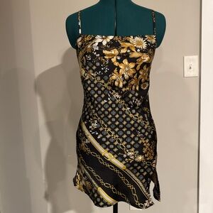 Princess Polly Floral Chain Print Slip Mini Dress